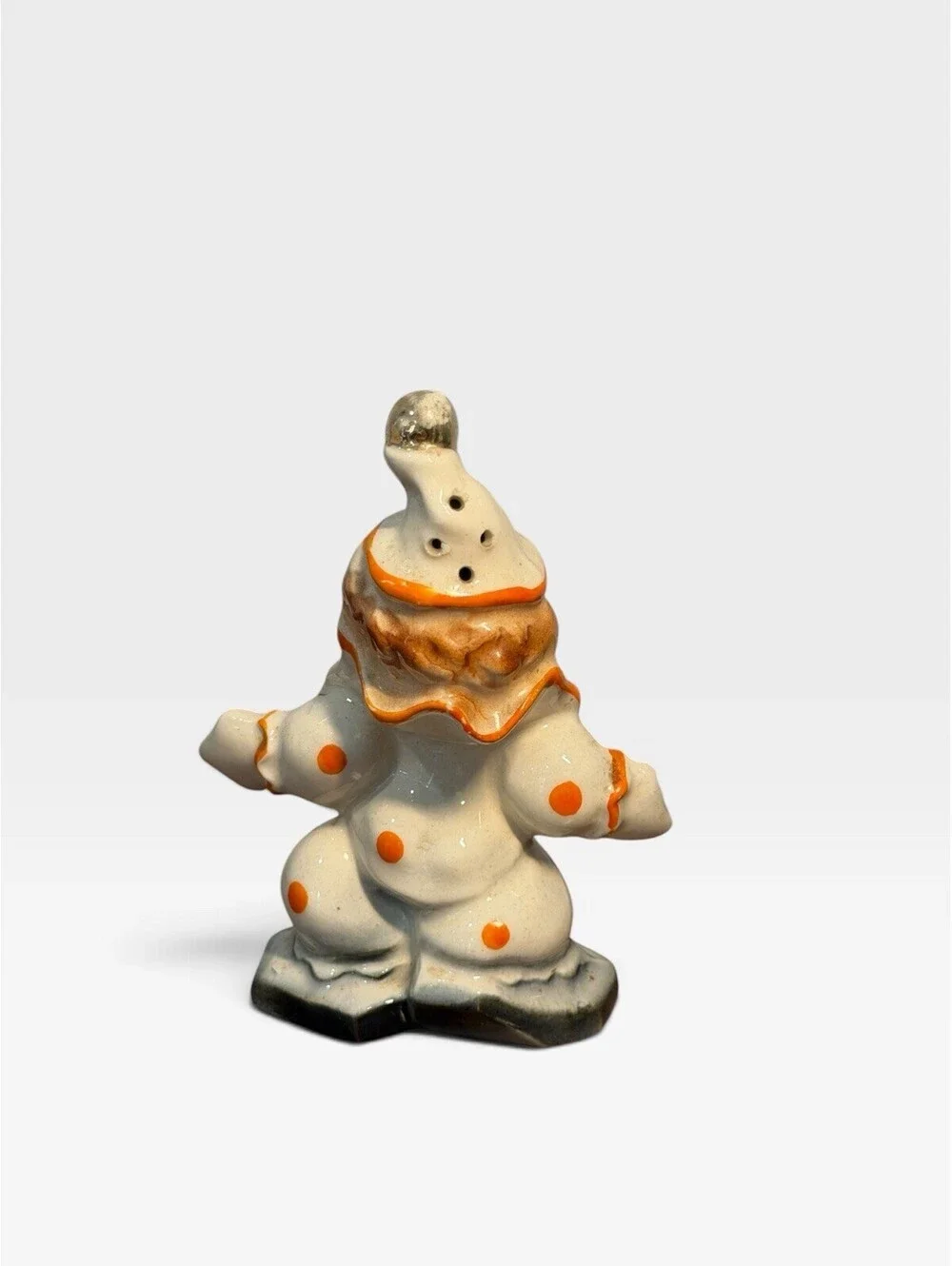 Vintage Ceramic Clown Salt Or Pepper Shaker Trinket Made In Japan
